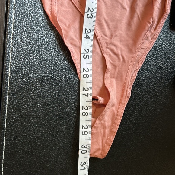 Jonathan Simkhai NIGHT COLD SHOULDER LACE TRIM JERSEY BODYSUIT BLUSH Sz M NEW - Picture 14 of 14